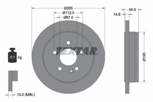 TEXTAR Brake Disc (92090003)