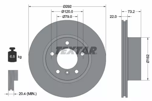TEXTAR Brake Disc (92132805)