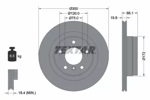 TEXTAR Brake Disc (92133003)