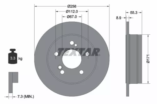TEXTAR Brake Disc (92032003)