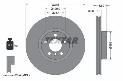 TEXTAR Brake Disc (92160905)