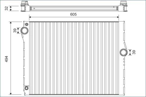 Radiator, engine cooling