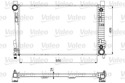 VALEO Radiator, engine cooling (732741)
