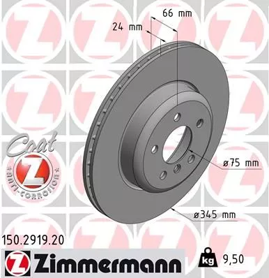 ZIMMERMANN Brake Disc (150.2919.20)