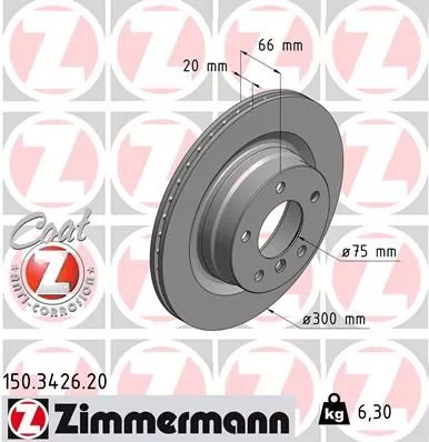 ZIMMERMANN Brake Disc (150.3426.20)