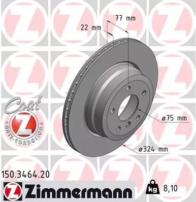 ZIMMERMANN Brake Disc (150.3464.20)