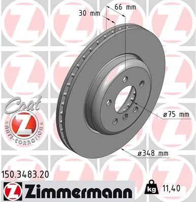 ZIMMERMANN Brake Disc (150.3483.20)
