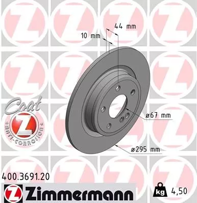 ZIMMERMANN Brake Disc (400.3691.20)