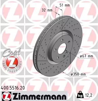 ZIMMERMANN Brake Disc (400.5516.20)