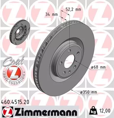 ZIMMERMANN Brake Disc (460.4515.20)