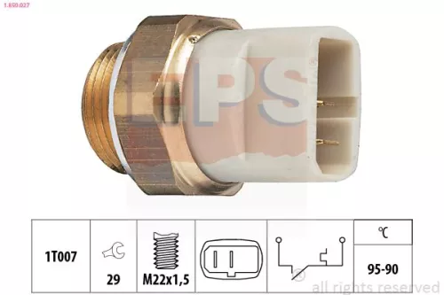 EPS Temperature Switch, radiator fan (1-850-027)