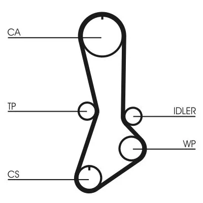 CONTINENTAL CTAM Timing Belt (CT765)