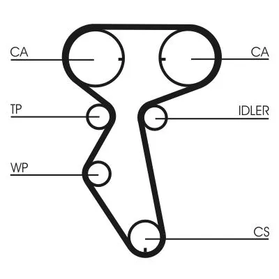 CONTINENTAL CTAM Timing Belt (CT887)
