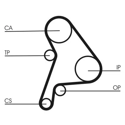 CONTINENTAL CTAM Timing Belt (CT1012)