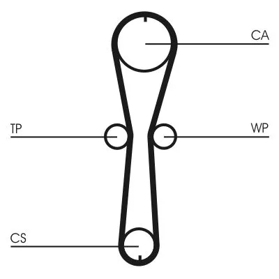 CONTINENTAL CTAM Timing Belt (CT915)