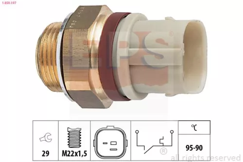 EPS Temperature Switch, radiator fan (1-850-197)