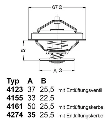 Thermostat, coolant