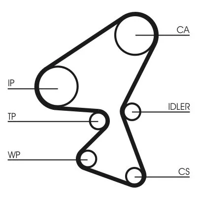 CONTINENTAL CTAM Timing Belt (CT1063)