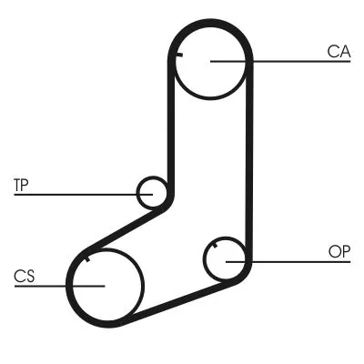 CONTINENTAL CTAM Timing Belt (CT825)