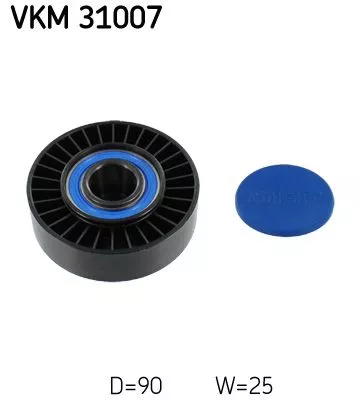 Deflection/Guide Pulley, V-ribbed belt
