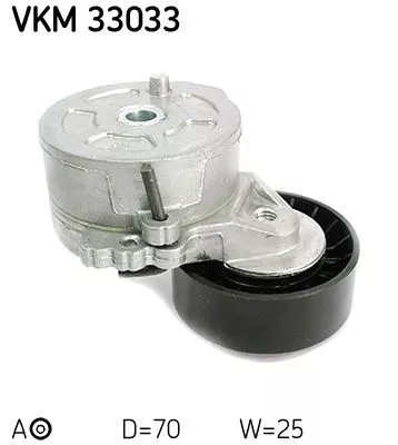 SKF Belt Tensioner, V-ribbed belt (VKM33033)