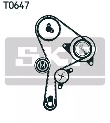 SKF Water Pump & Timing Belt Kit (VKMC06127)