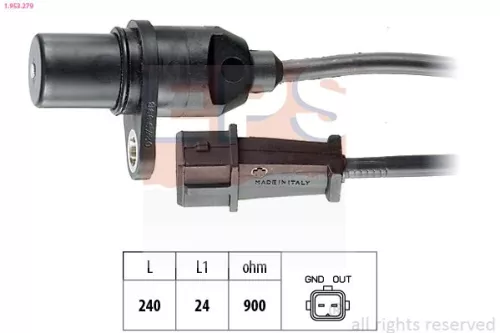 Sensor, crankshaft pulse