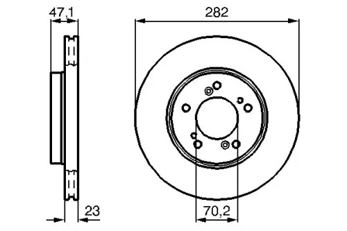BOSCH Brake Disc (0986478667)