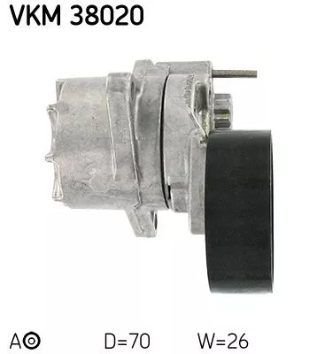 SKF Belt Tensioner, V-ribbed belt (VKM38020)
