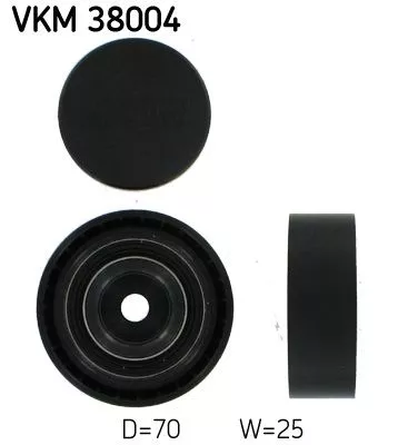 Deflection/Guide Pulley, V-ribbed belt