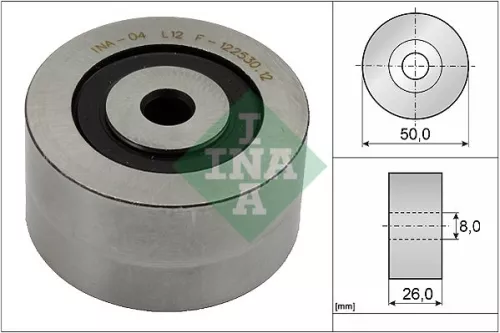 Deflection/Guide Pulley, V-ribbed belt