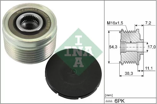 Schaeffler INA Alternator Freewheel Clutch (535003910)