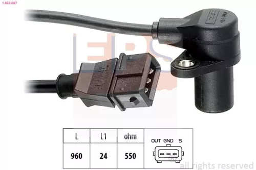 Sensor, crankshaft pulse