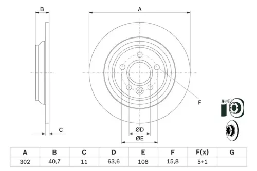 BOSCH Brake Disc (0986479397)