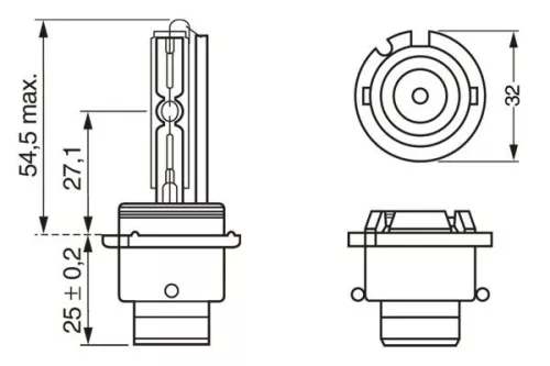 BOSCH Bulb, headlight (1987302903)