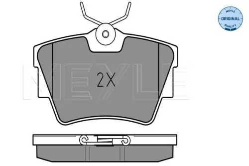 MEYLE Brake Pad Set, disc brake (0252322416/W)