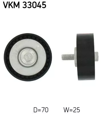 Deflection/Guide Pulley, V-ribbed belt