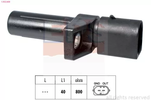 Sensor, crankshaft pulse