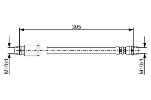 BOSCH Brake Hose (1987476171)