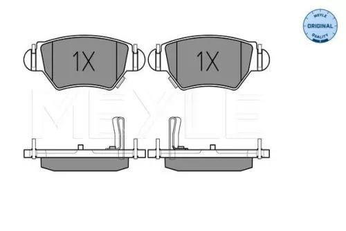MEYLE Brake Pad Set, disc brake (0252325817/W)