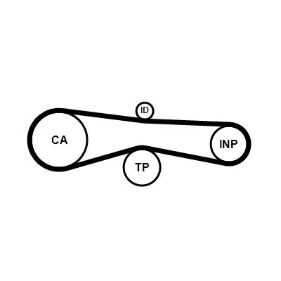 CONTINENTAL CTAM Timing Belt (CT1131)