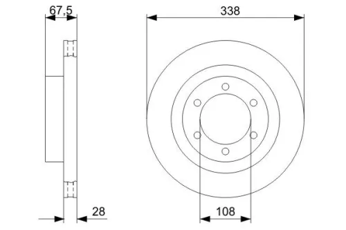 BOSCH Brake Disc (0986479304)