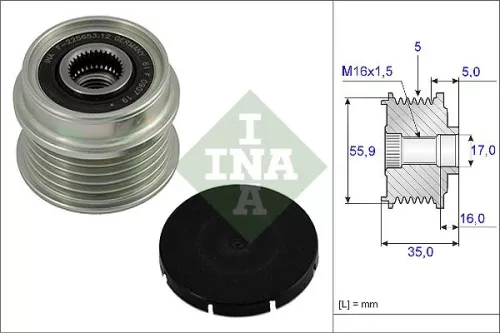 Schaeffler INA Alternator Freewheel Clutch (535000410)