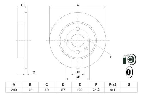 BOSCH Brake Disc (0986478882)