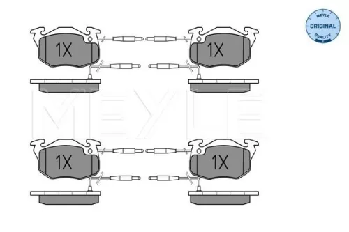 MEYLE Brake Pad Set, disc brake (0252141418/W)