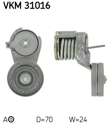 Belt Tensioner, V-ribbed belt