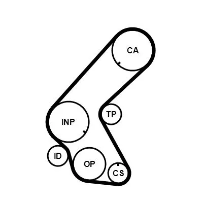 CONTINENTAL CTAM Timing Belt (CT1014)