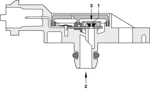 BOSCH Sensor, exhaust pressure (0281002772)