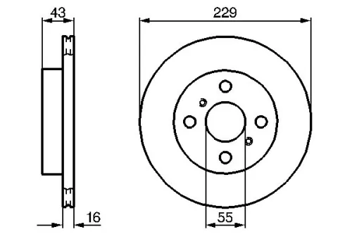 BOSCH Brake Disc (0986478491)