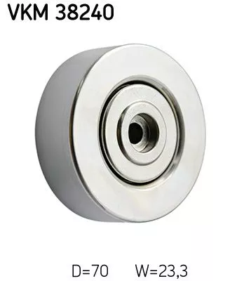 SKF Deflection/Guide Pulley, V-ribbed belt (VKM38240)